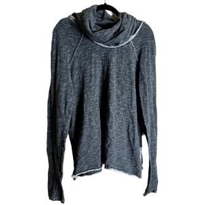 Free People FP Beach Pullover Top Sweater Women Gray Comfort Swim Swimwear